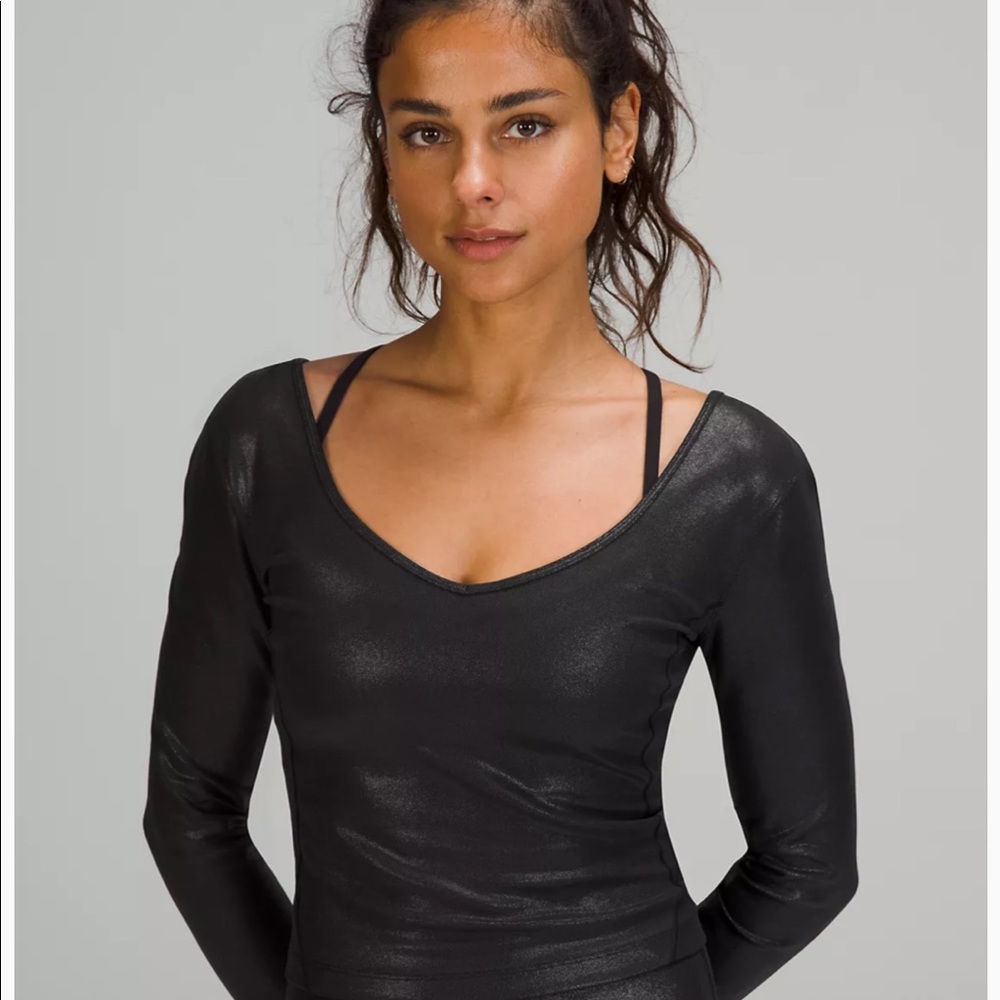 NWT Lululemon Align Long Sleeve Shine Top Size 4